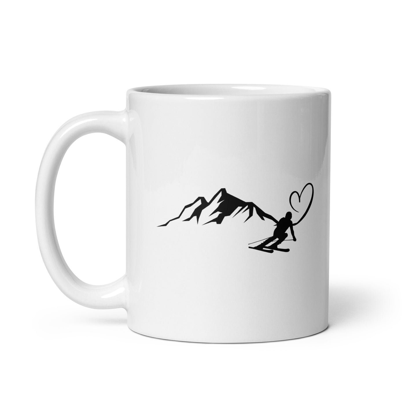 Heart - Mountain - Skiing (9) - Tasse ski 11oz