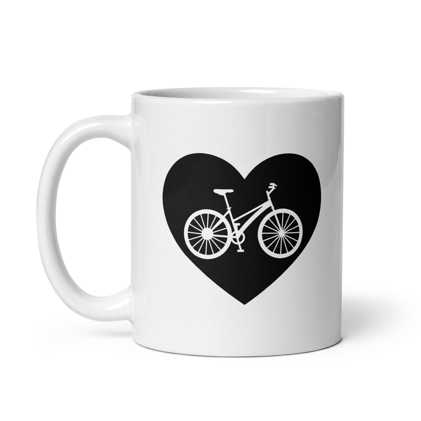 Heart 1 And Bicycle - Tasse fahrrad 11oz