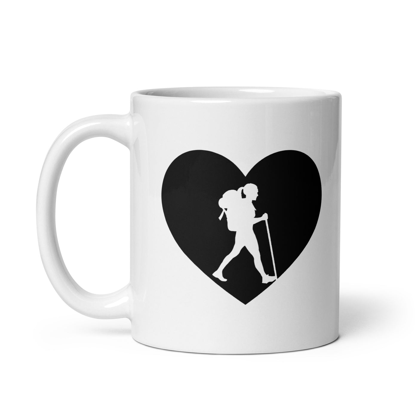 Heart 1 And Hiking - Tasse wandern 11oz