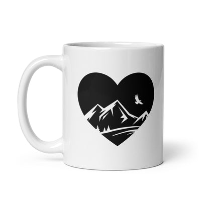 Heart 1 And Mountain - Tasse berge 11oz