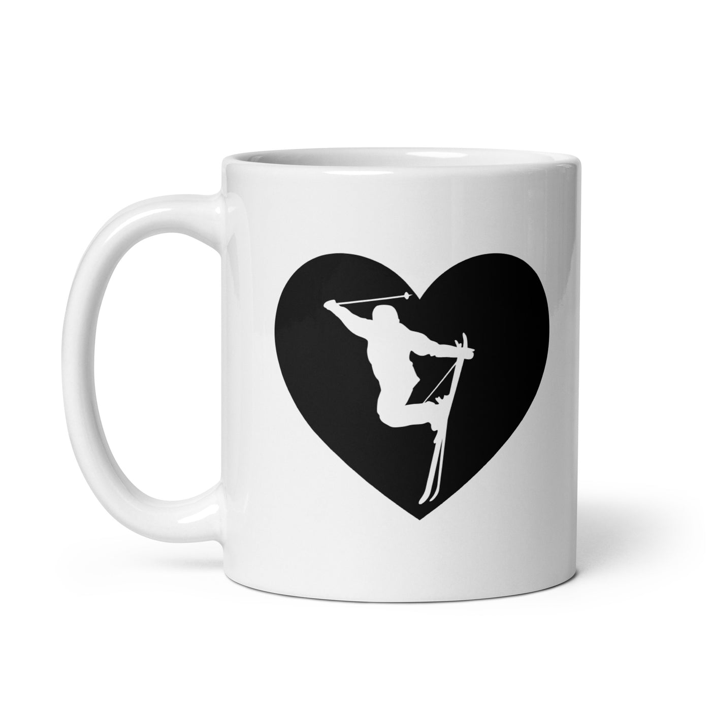 Heart 1 And Skiing - Tasse ski 11oz