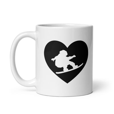 Heart 1 And Snowboarding - Tasse snowboarden 11oz