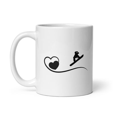 Heart 1 And Snowboarding - Tasse snowboarden 11oz