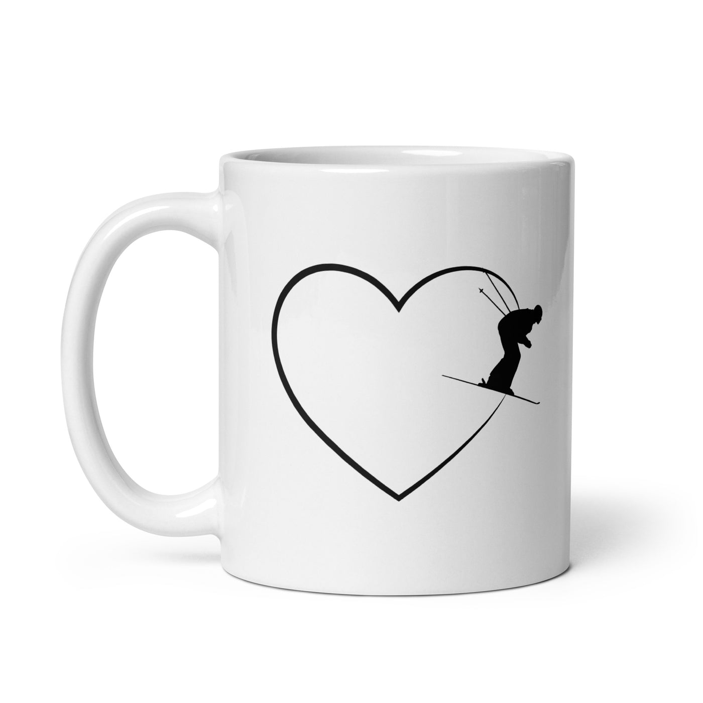 Heart 2 And Skiing - Tasse ski 11oz