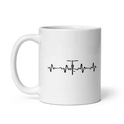 Heartbeat - Cycle - Tasse fahrrad 11oz