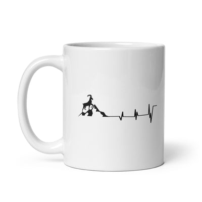 Heartbeat - Goat - Mountain - Tasse berge 11oz