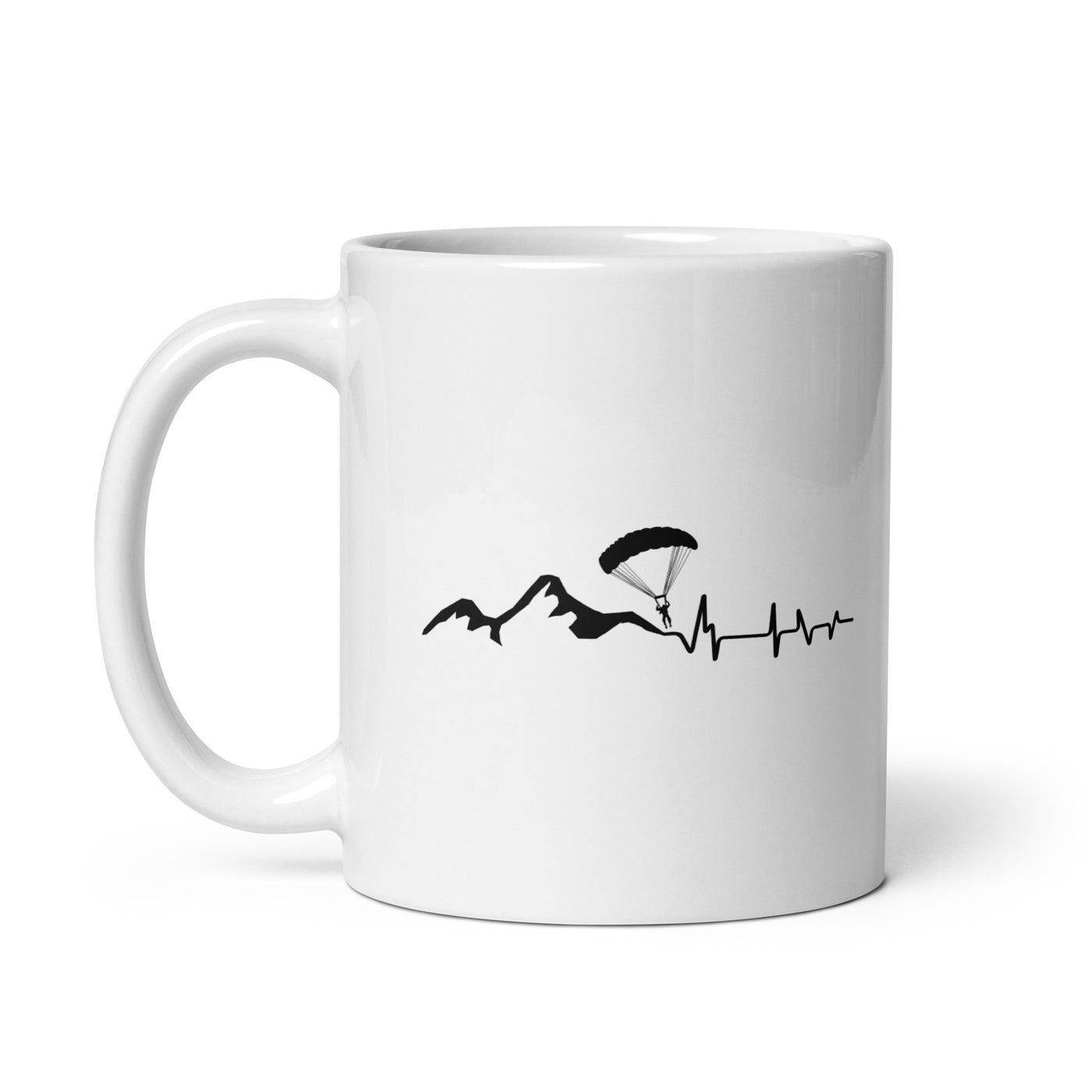 Heartbeat - Mountain - Paragliding - Tasse berge 11oz