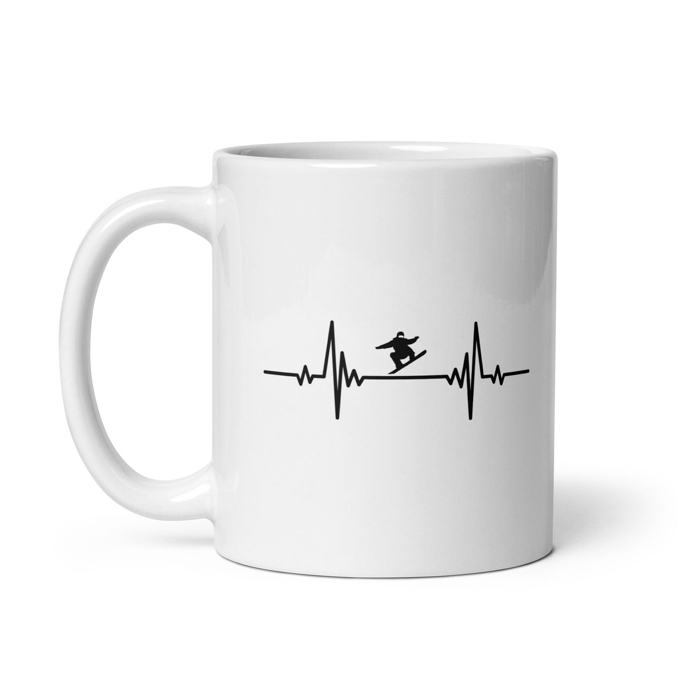 Heartbeat Snowboarding Jump - Tasse snowboarden 11oz