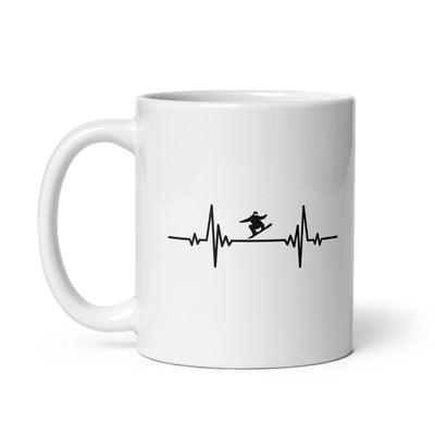 Heartbeat Snowboarding Jump - Tasse snowboarden 11oz