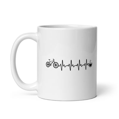 Heartbeat Coffee And Ebike - Tasse e-bike 11oz