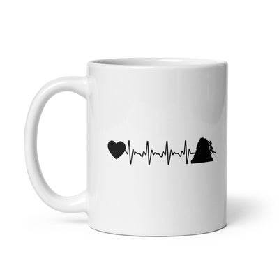 Heartbeat Heart And Climbing - Tasse klettern 11oz