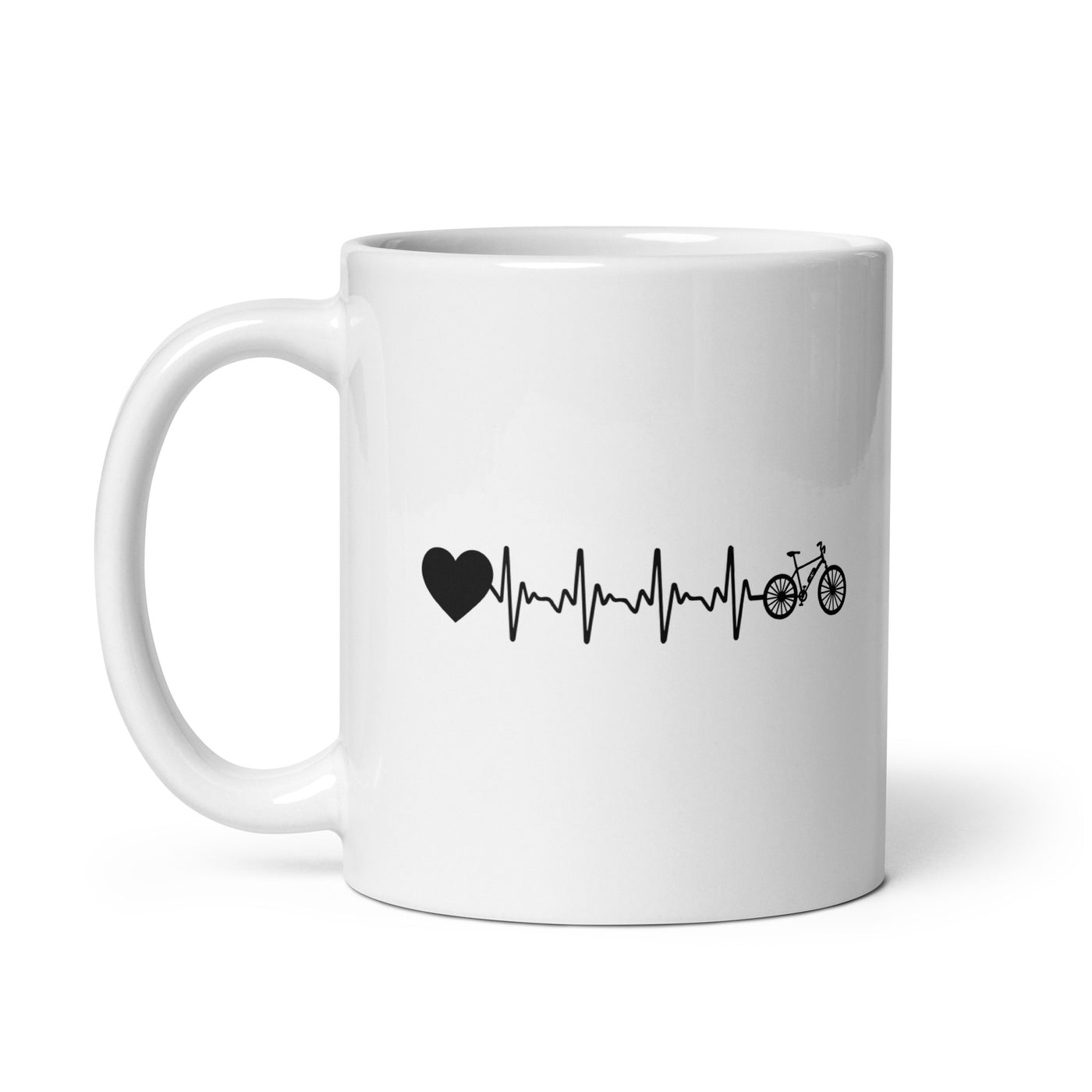 Heartbeat Heart And Ebike - Tasse e-bike 11oz