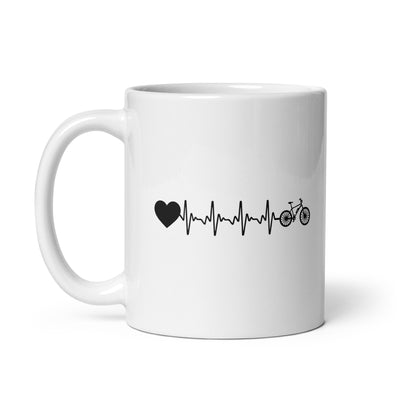 Heartbeat Heart And Ebike - Tasse e-bike 11oz