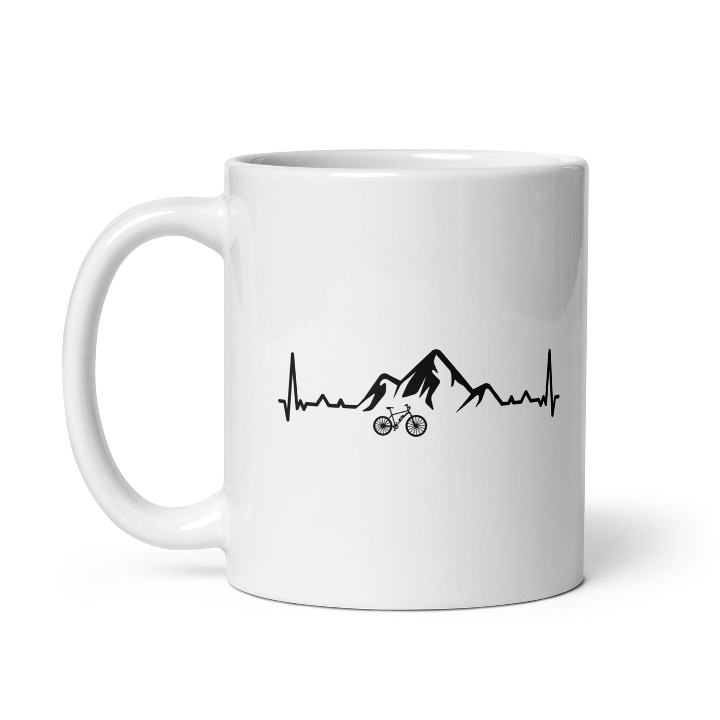 Heartbeat Mountain 1 And Ebike - Tasse e-bike 11oz