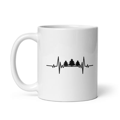 Heartbeat Three Pine Trees - Tasse camping 11oz