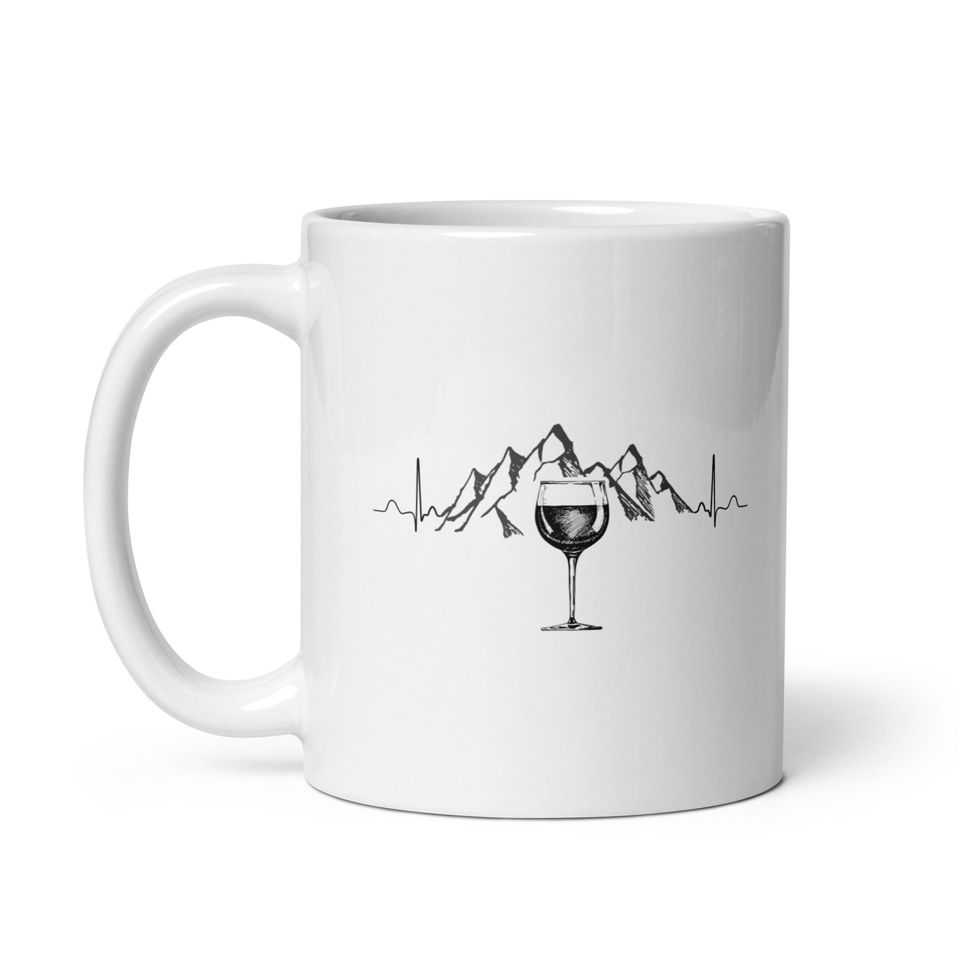 Herzschlag Berg Und Wein - Tasse berge 11oz