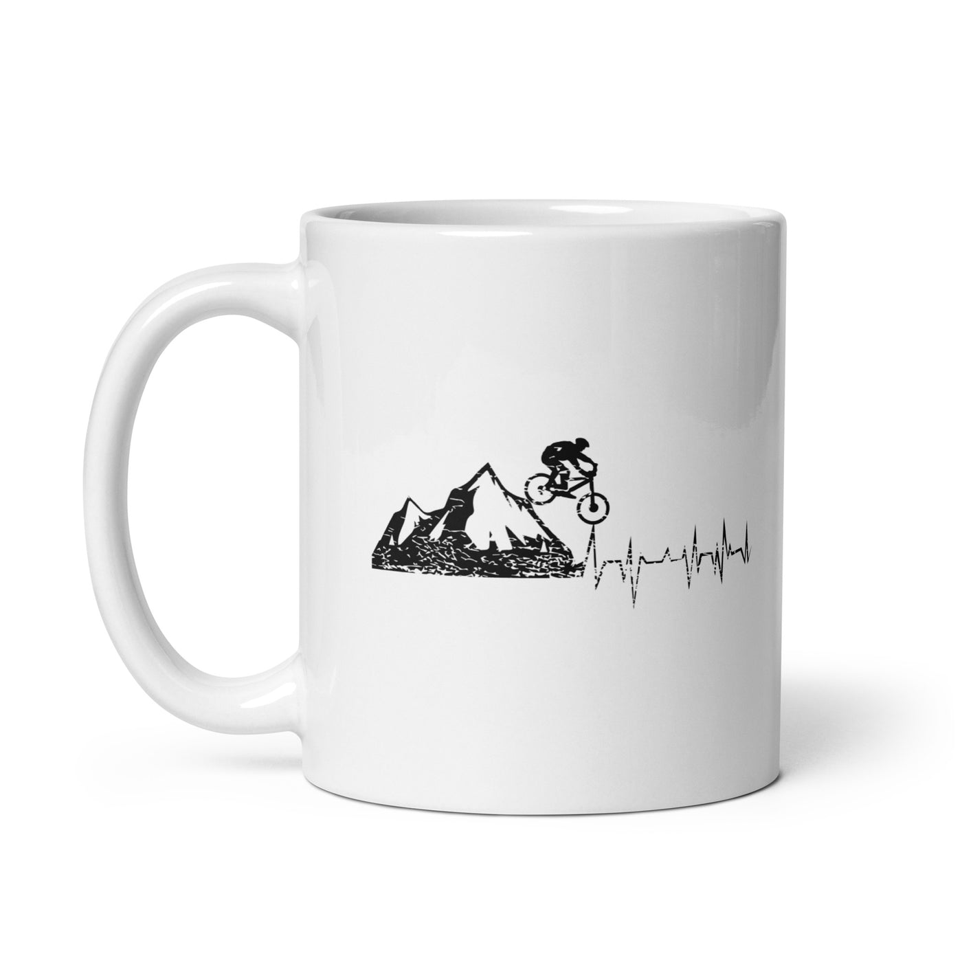 Herzschlag Bergbiker - Tasse mountainbike 11oz