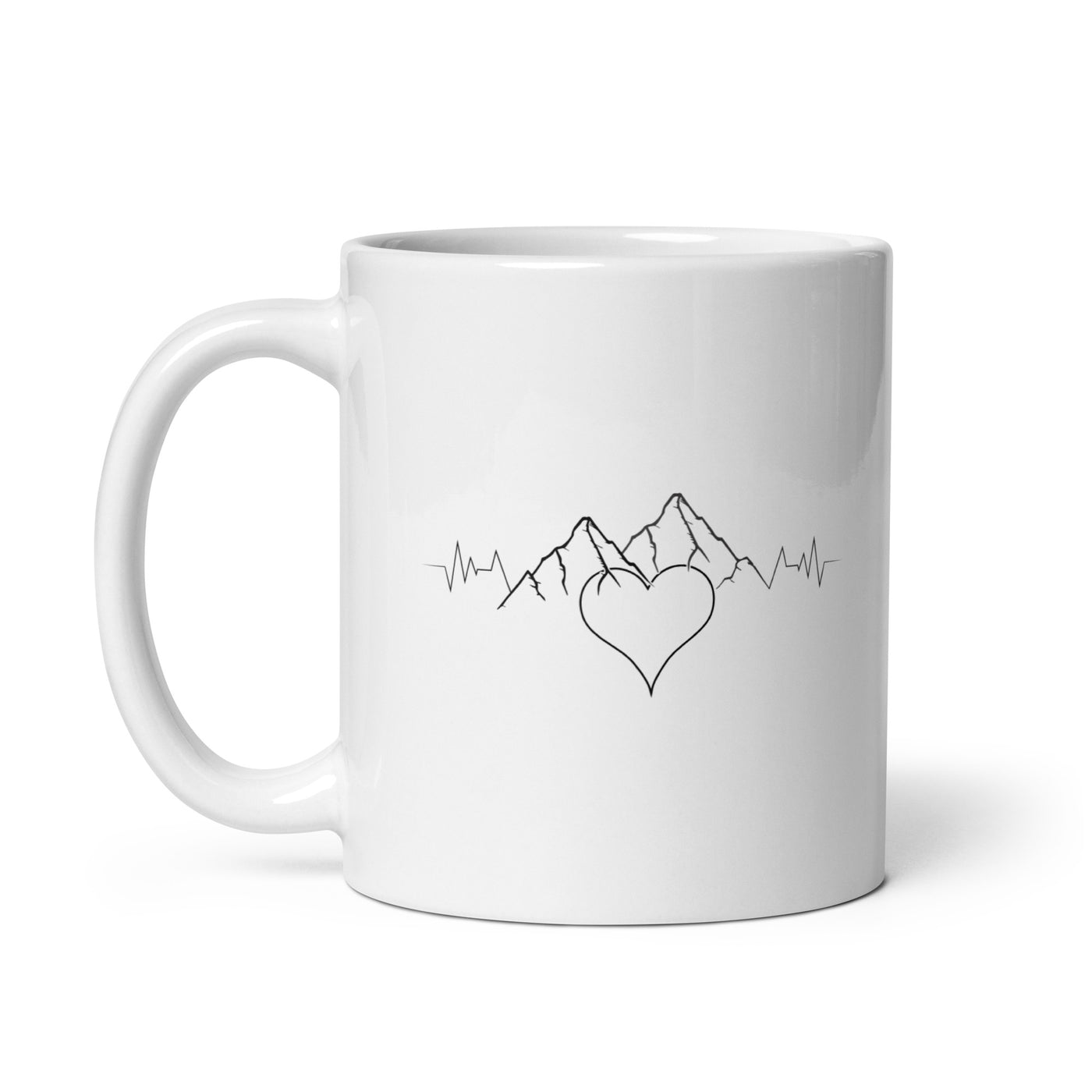 Herzschlag Berge - Tasse berge klettern 11oz