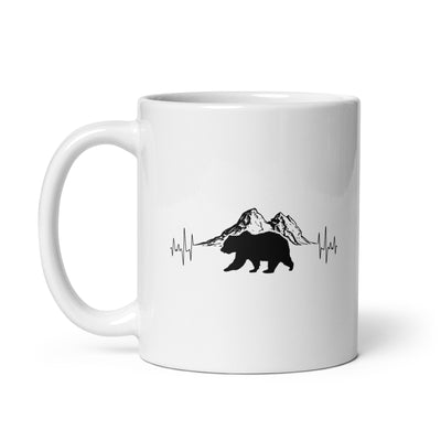 Herzschlag Berge Und Bär - Tasse berge camping 11oz