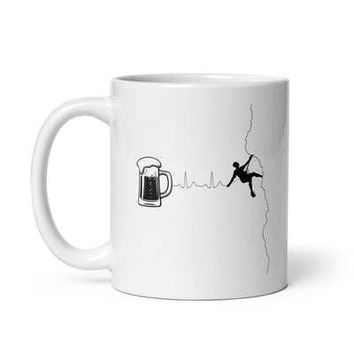 Herzschlag Bergsteiger Und Bier - Tasse klettern 11oz