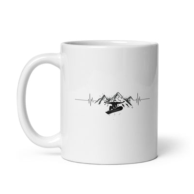 Herzschlag Snowboarden - Tasse snowboarden 11oz