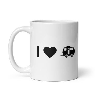 I Heart And Camping Caravan - Tasse camping 11oz