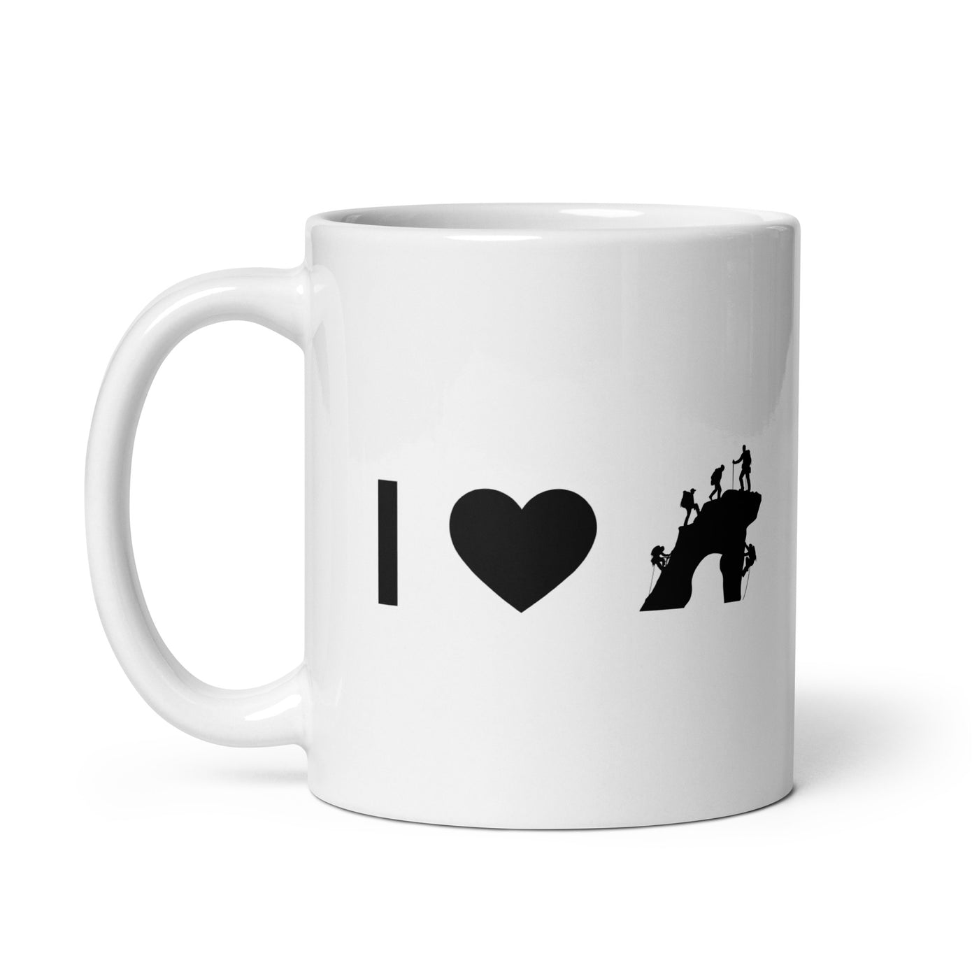 I Heart And Climbing - Tasse klettern 11oz