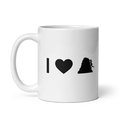 I Heart And Female Climbing - Tasse klettern 11oz