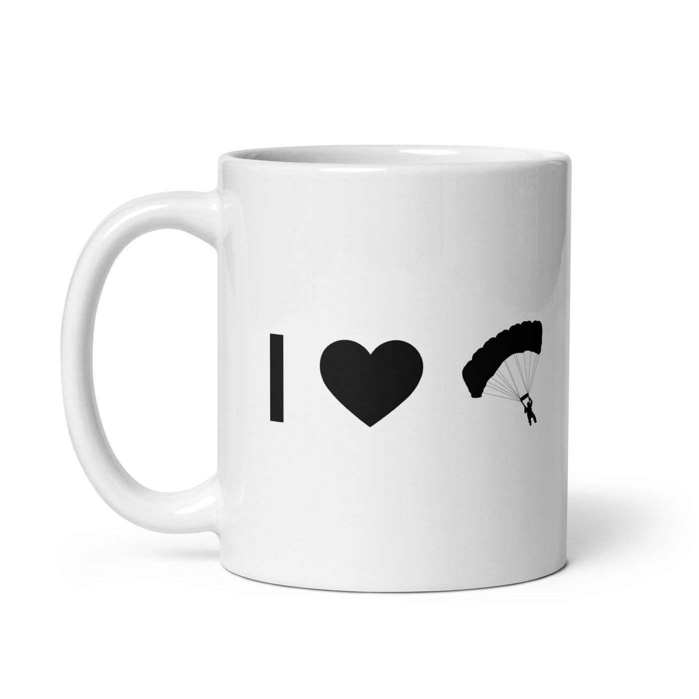 I Heart And Paragliding - Tasse berge 11oz