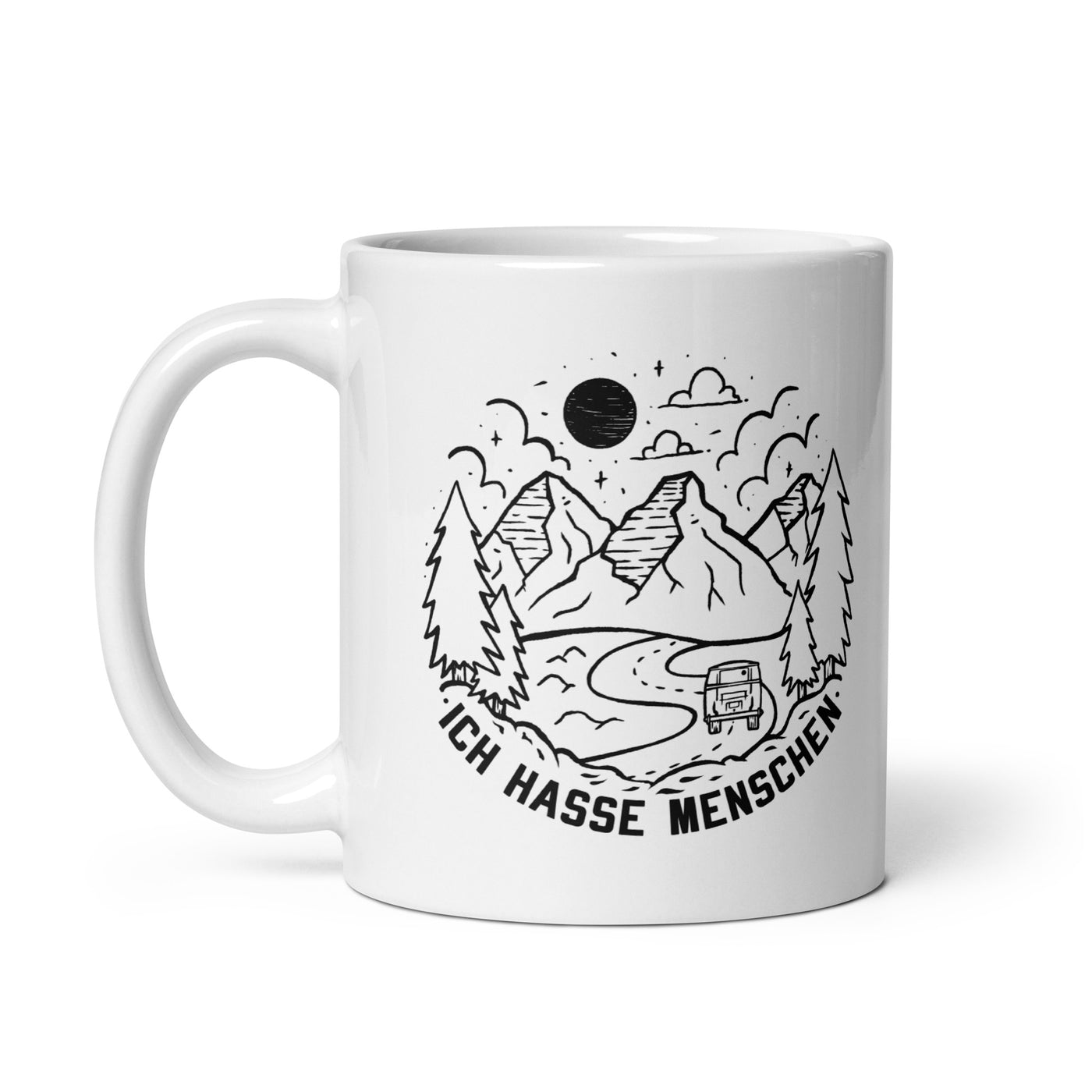 Ich Hasse Menschen - Tasse camping 11oz