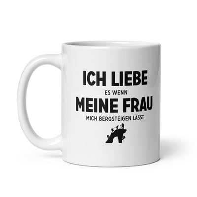 Ich Liebe Es Wenn Meine Frau Mich Bergsteigen Lasst - Tasse klettern 11oz