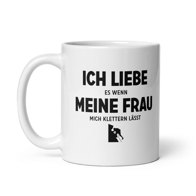 Ich Liebe Es Wenn Meine Frau Mich Klettern Lasst - Tasse klettern 11oz