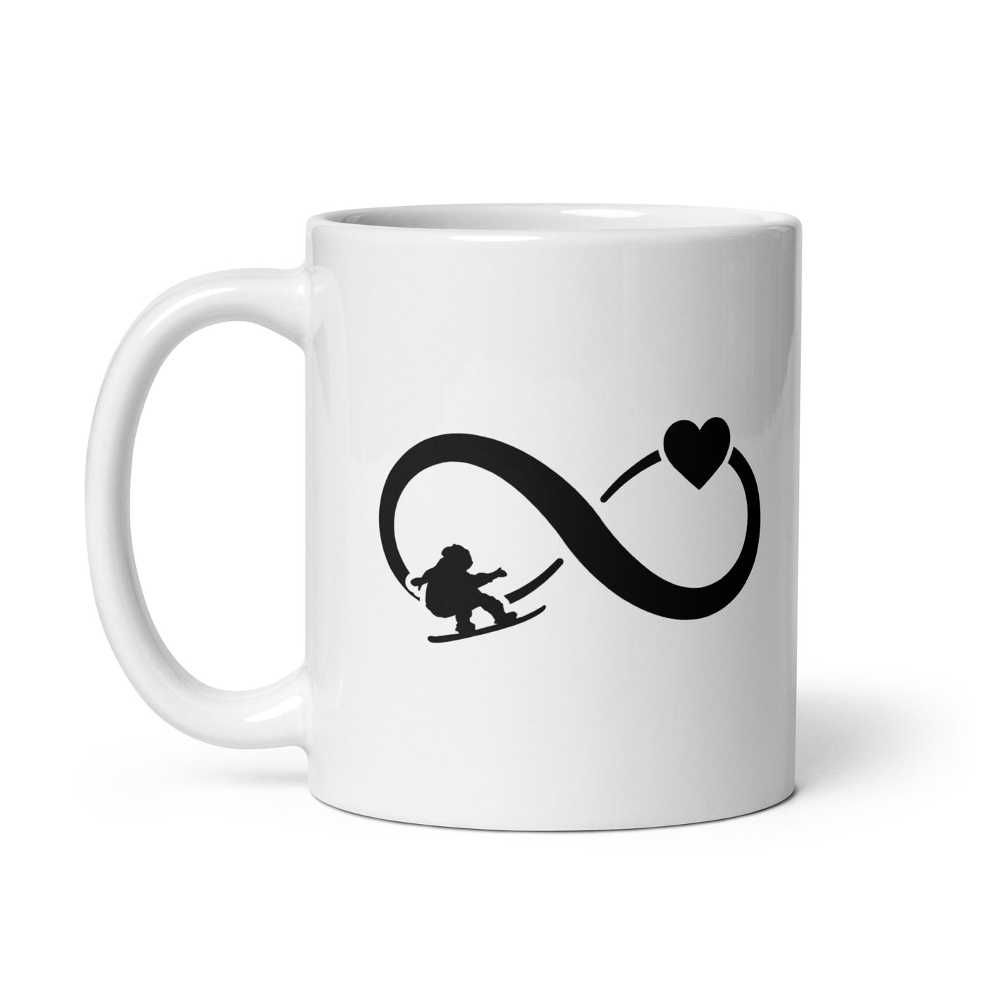 Infinity Heart And Snowboarding - Tasse snowboarden 11oz