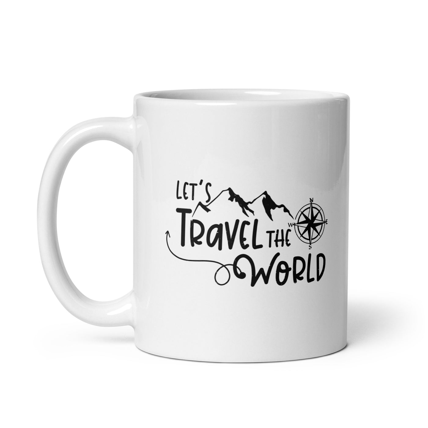 Lets Travel The World - Tasse camping 11oz