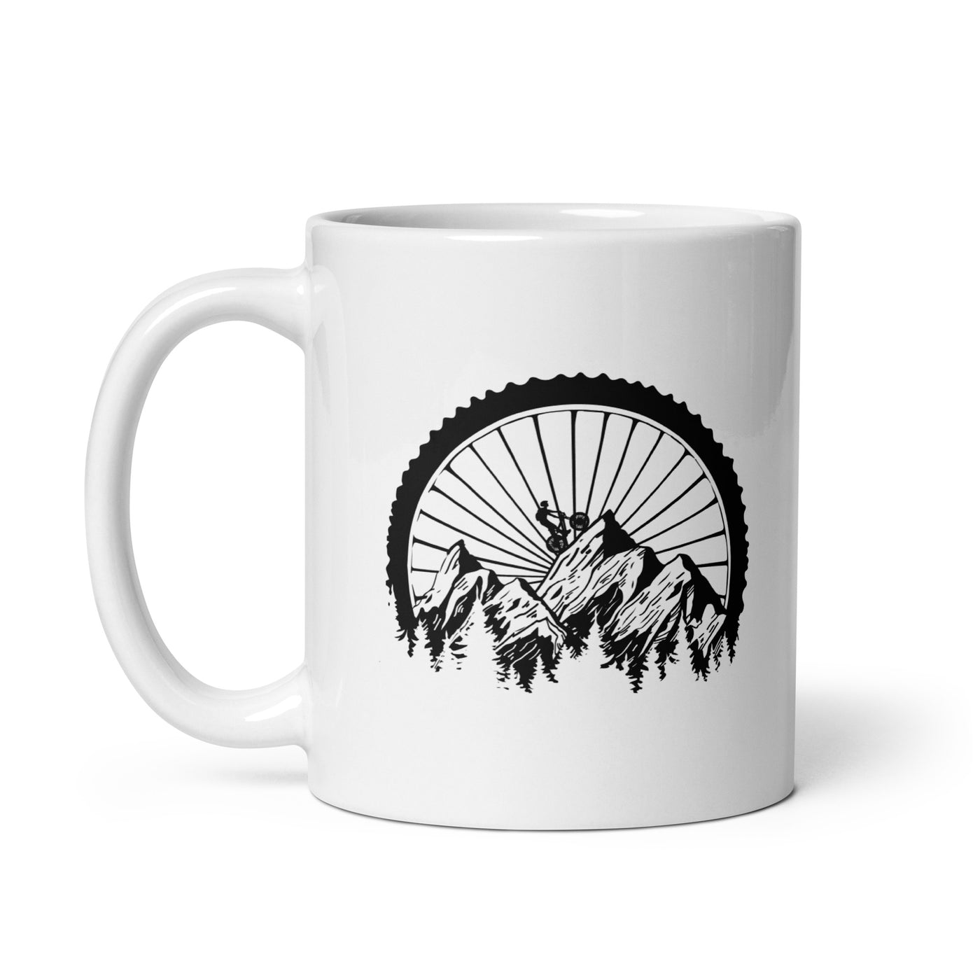 Mountainbike Geometrisch - Tasse mountainbike 11oz