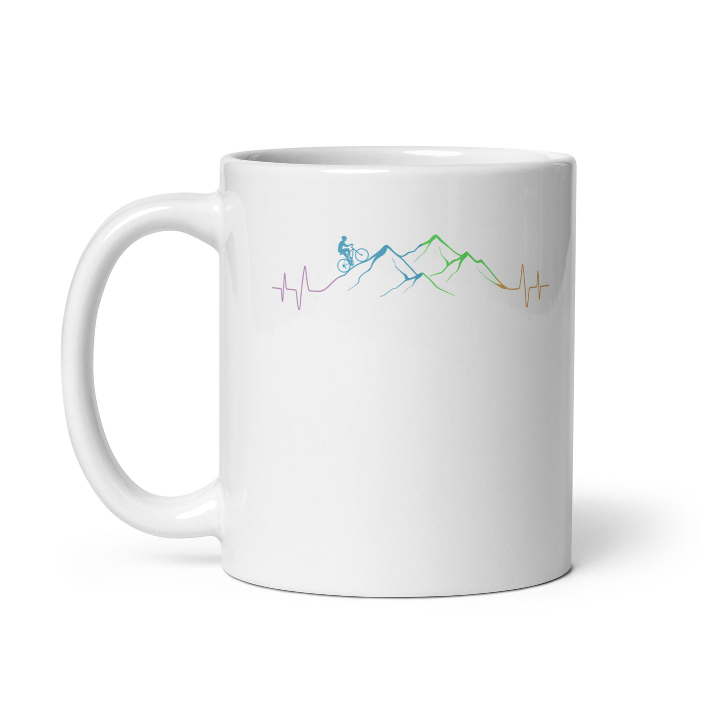 Mountainbiker Auf Berg - Tasse mountainbike 11oz