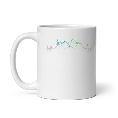 Mountainbiker Auf Berg - Tasse mountainbike 11oz