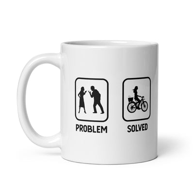 Problem Solved - Female Cycling - Tasse fahrrad 11oz