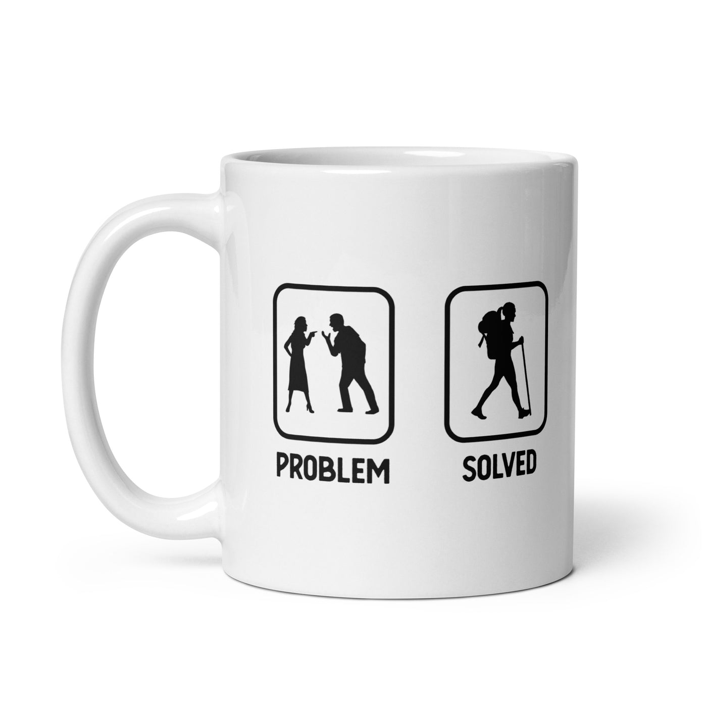 Problem Solved - Female Hiking - Tasse wandern 11oz