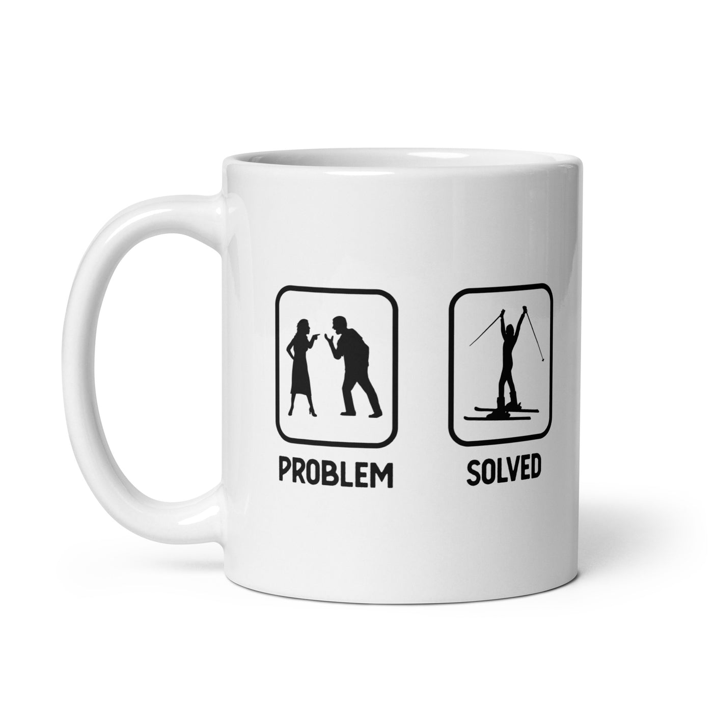 Problem Solved - Female Skiing - Tasse ski 11oz