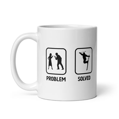 Problem Solved - Guy Skiing - Tasse ski 11oz