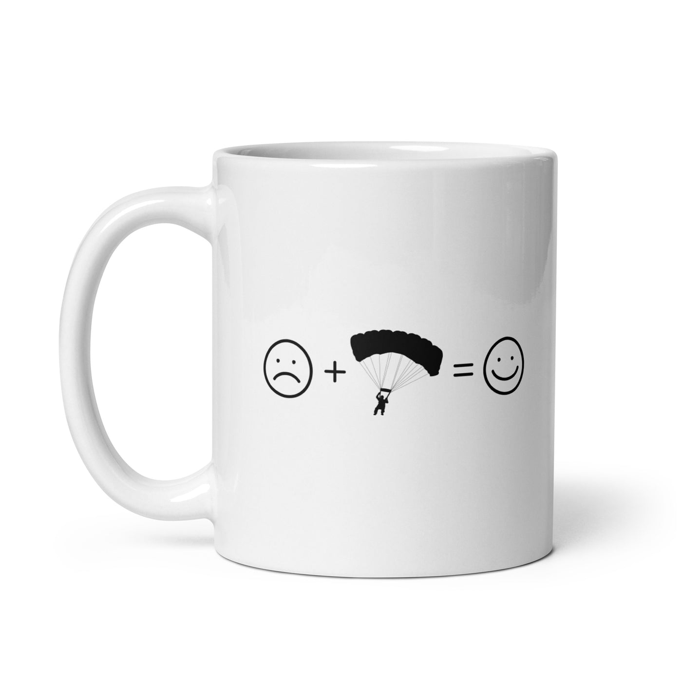 Smile Face And Paragliding - Tasse berge 11oz