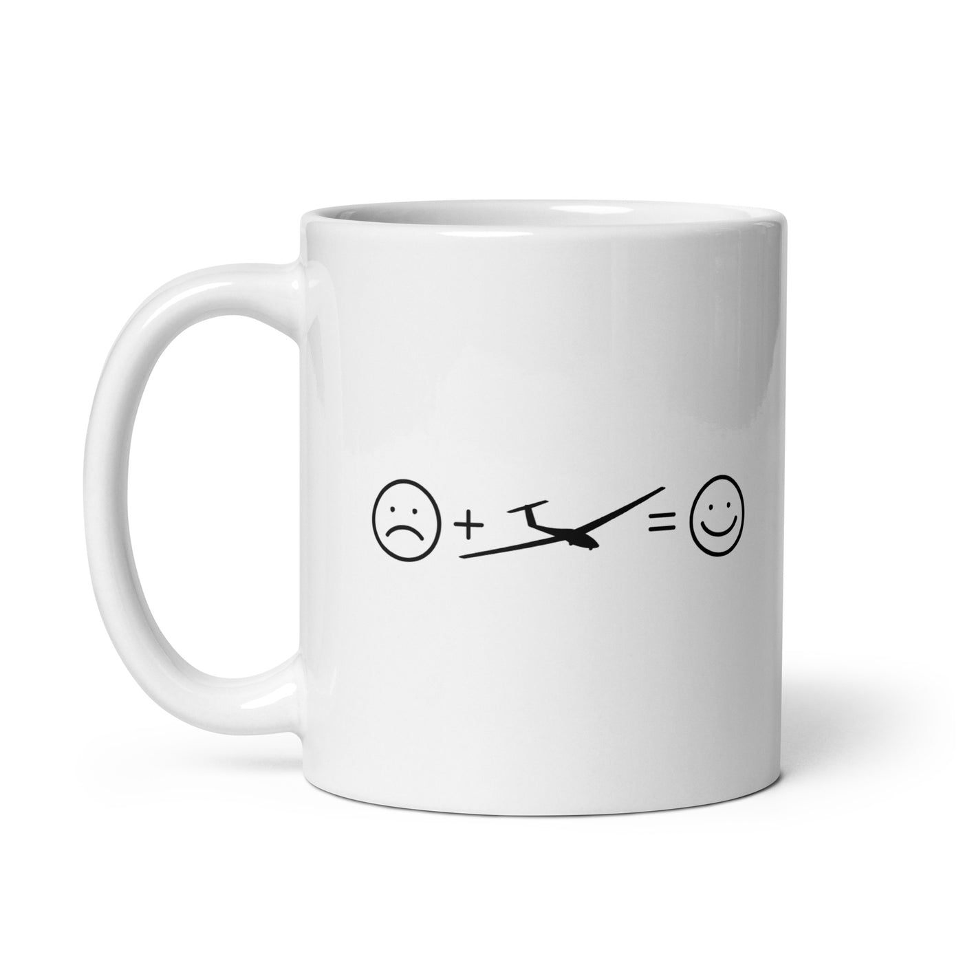 Smile Face And Sailplane - Tasse berge 11oz