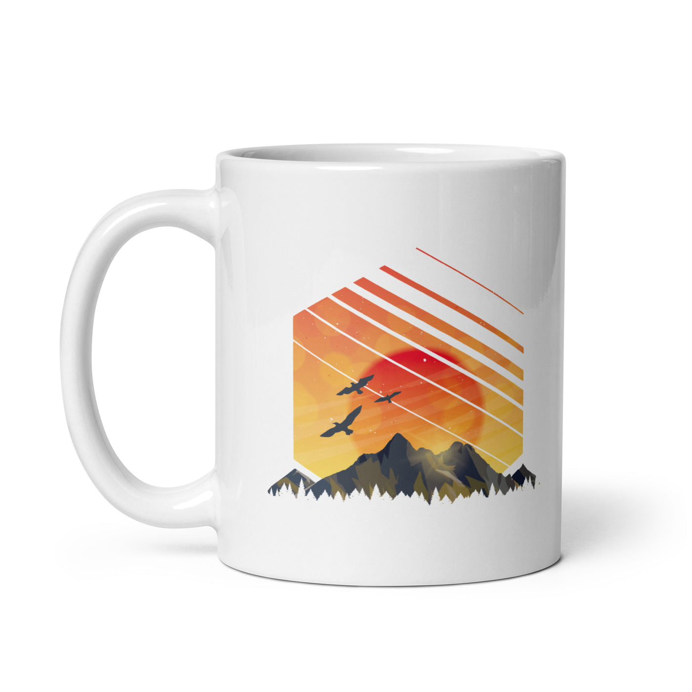 Sonnenaufgang Alpen - Tasse berge 11oz