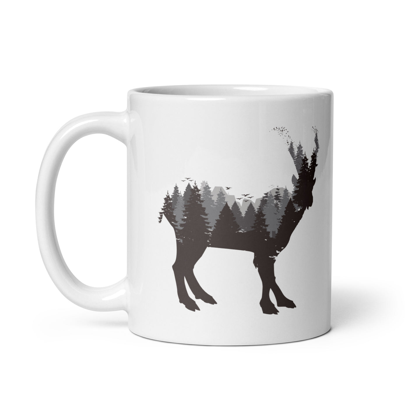 Steinbock Abstrakt - Tasse berge 11oz