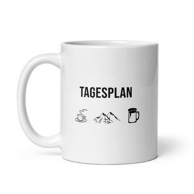 Tagesplan Kaffee, Berge Und Bier - Tasse berge 11oz