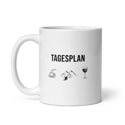 Tagesplan Kaffee, Ski Und Wein - Tasse ski 11oz