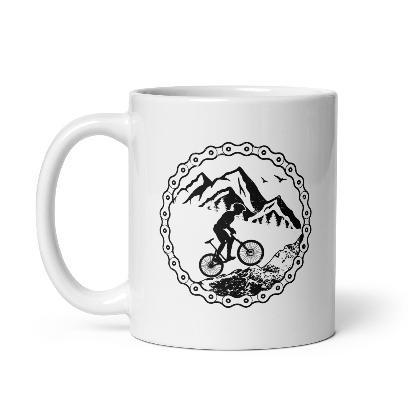 Uphill Mountainbiken - Tasse fahrrad mountainbike 11oz