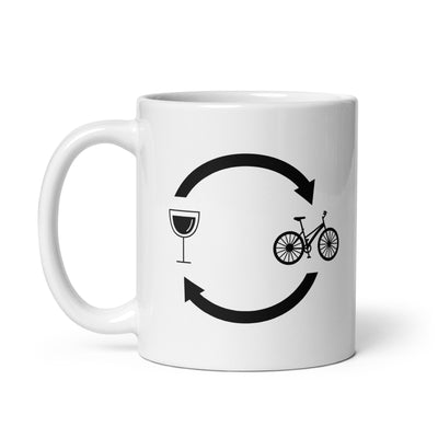 Wine Loading Arrows And Cycling - Tasse fahrrad 11oz