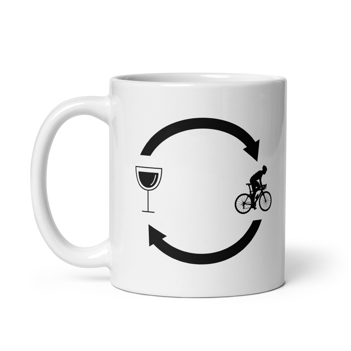 Wine Loading Arrows And Cycling 1 - Tasse fahrrad 11oz